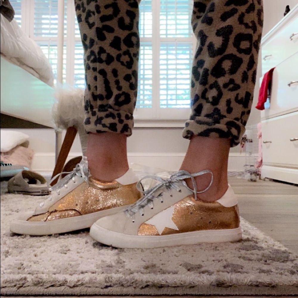 glitter sneakers